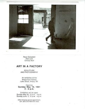 art in a factory post card