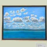 Rob Licht, Clouds Over Cayuga I, 2020Gouache on Panel12x16" $350